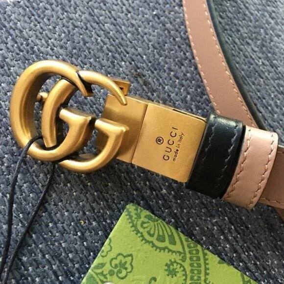 GG Marmont Reversible Thin Belt - Picture 6 of 9
